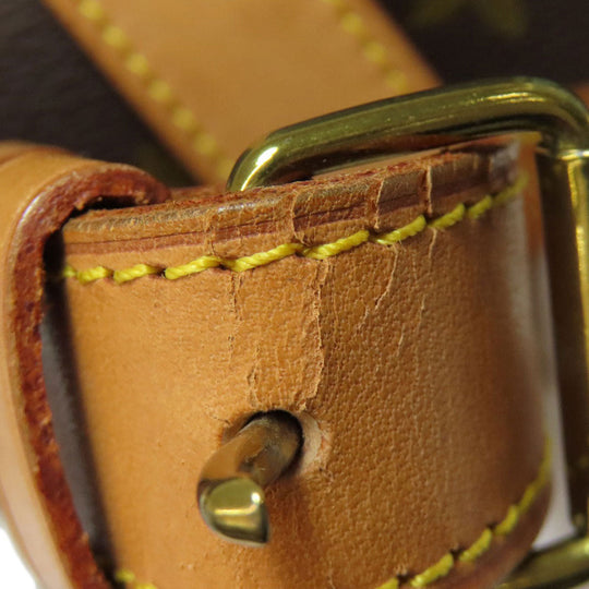 LOUIS VUITTON Tote Bag M42254 Monogram canvas Brown Saumur Women Used Authentic