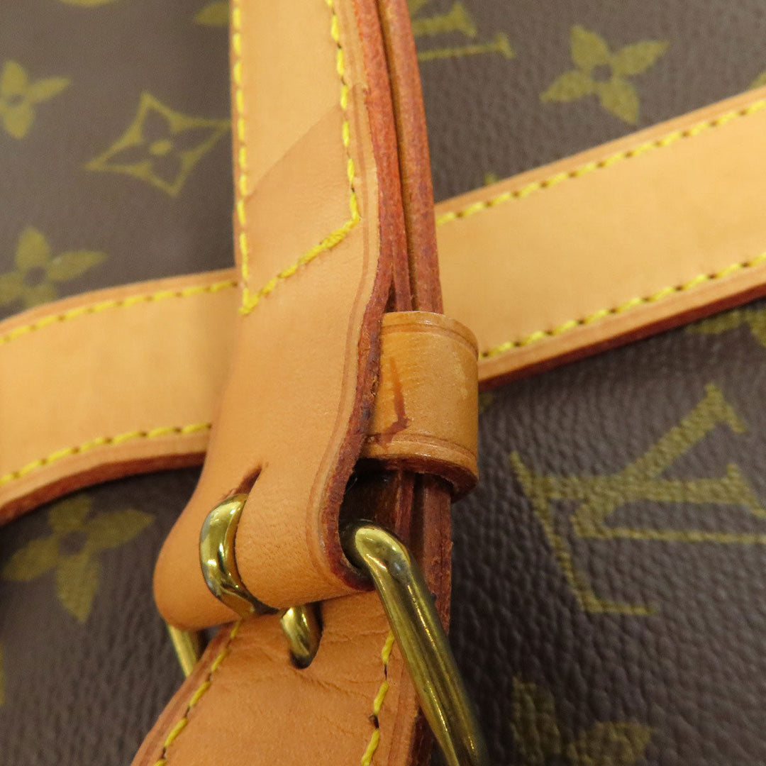 LOUIS VUITTON Tote Bag M42254 Monogram canvas Brown Saumur Women Used Authentic