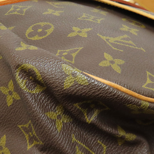 LOUIS VUITTON Tote Bag M42254 Monogram canvas Brown Saumur Women Used Authentic