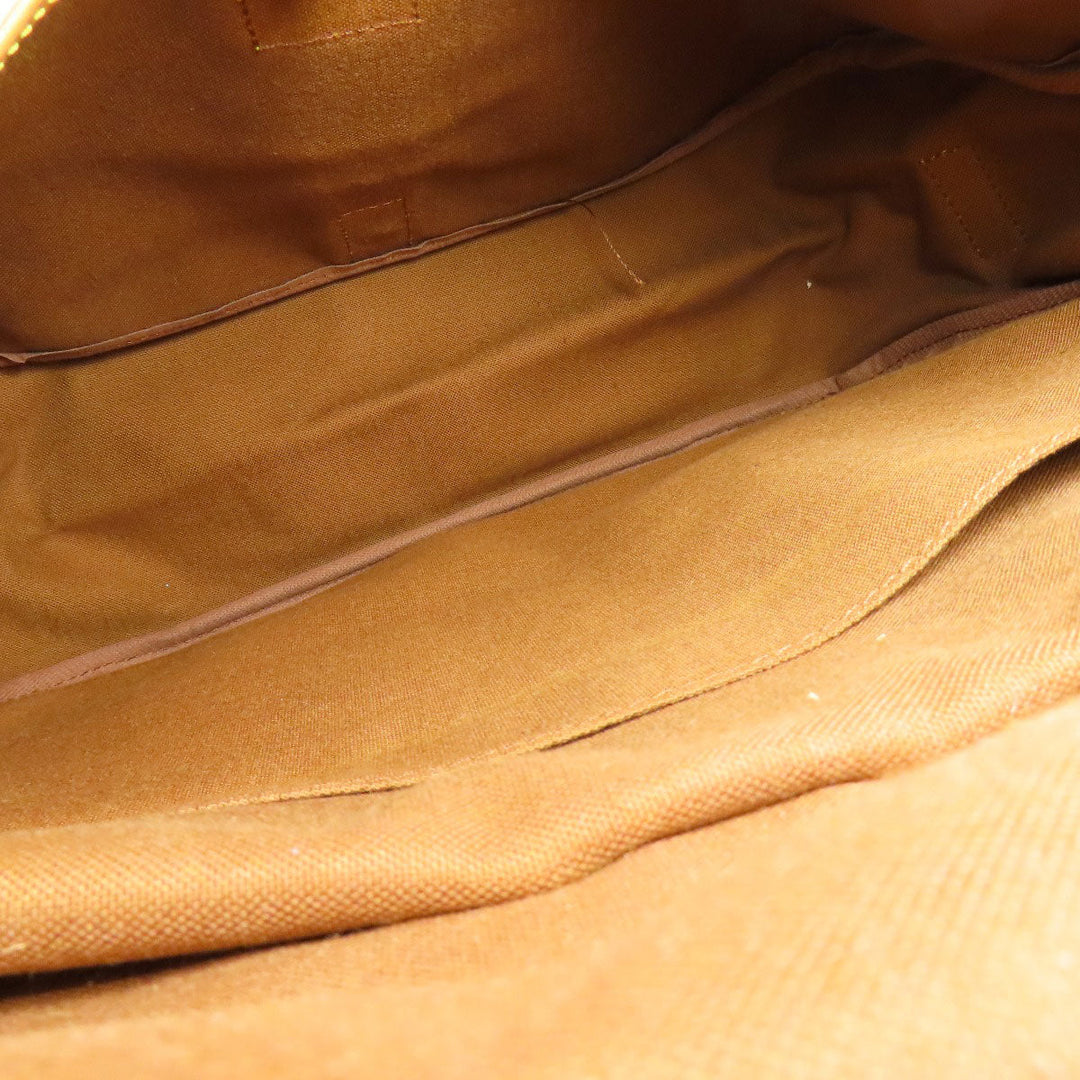 LOUIS VUITTON Tote Bag M42254 Monogram canvas Brown Saumur Women Used Authentic