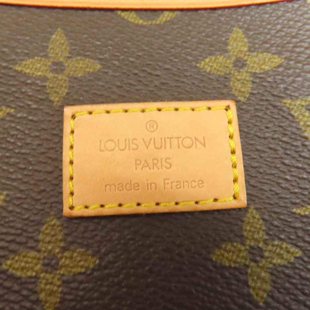 LOUIS VUITTON Tote Bag M42254 Monogram canvas Brown Saumur Women Used Authentic