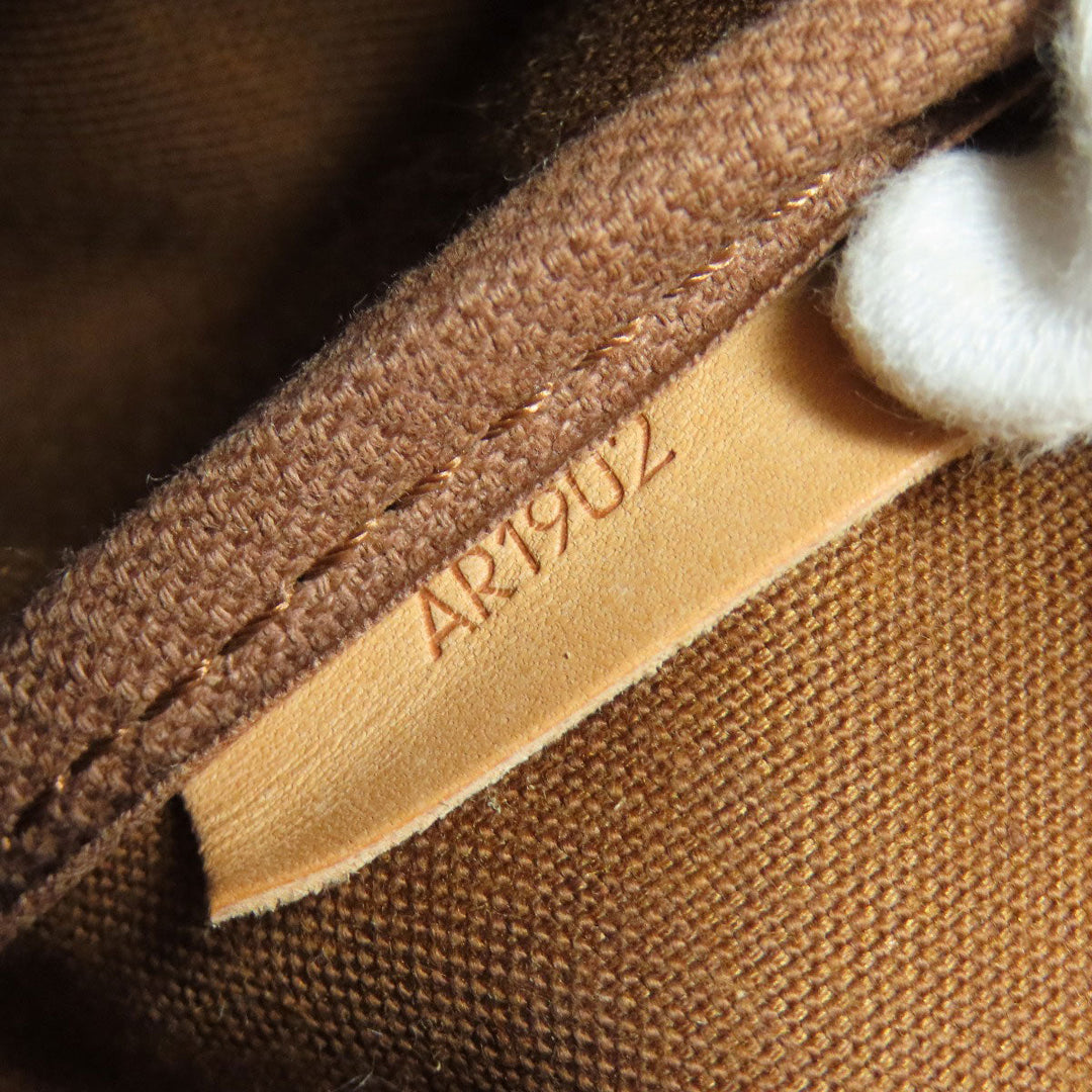 LOUIS VUITTON Tote Bag M42254 Monogram canvas Brown Saumur Women Used Authentic