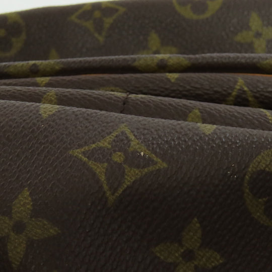 LOUIS VUITTON Shoulder Bag M42254 Monogram canvas Brown Saumur Women Used Authentic