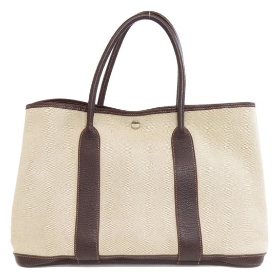 HERMES Tote Bag Tower ash beige Garden party PM