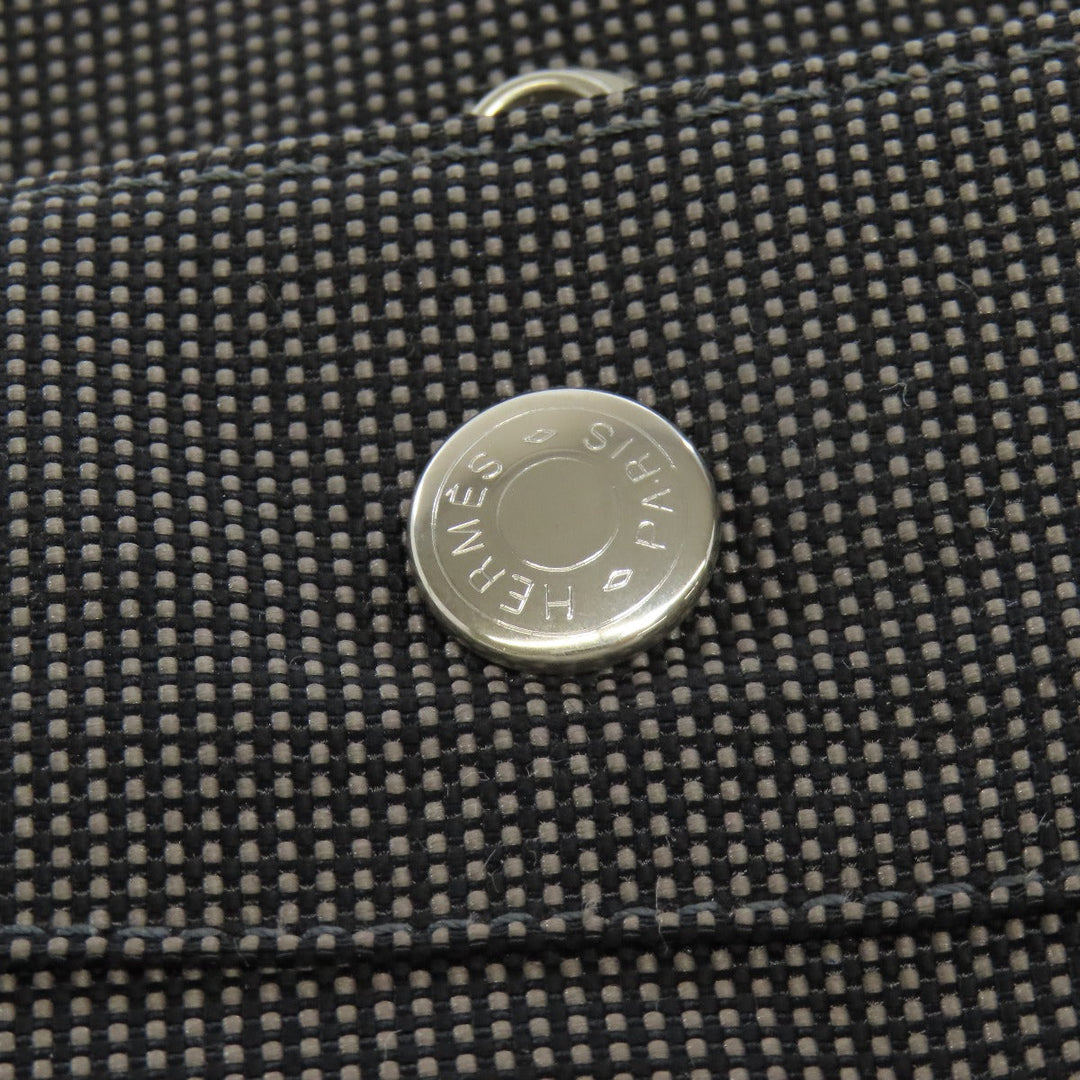 HERMES Tote Bag canvas gray Her LineGM Women Used Authentic
