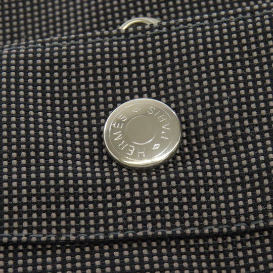 HERMES Tote Bag canvas gray Her LineGM Women Used Authentic
