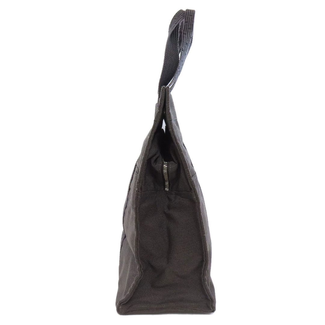 HERMES Tote Bag canvas gray Her LineGM Women Used Authentic