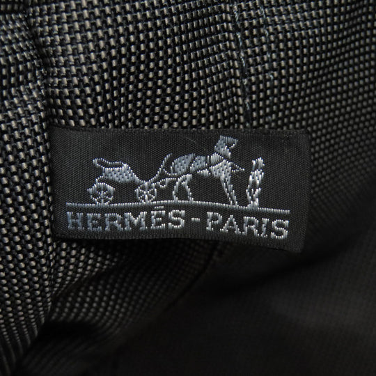 HERMES Tote Bag canvas gray Her LineGM Women Used Authentic
