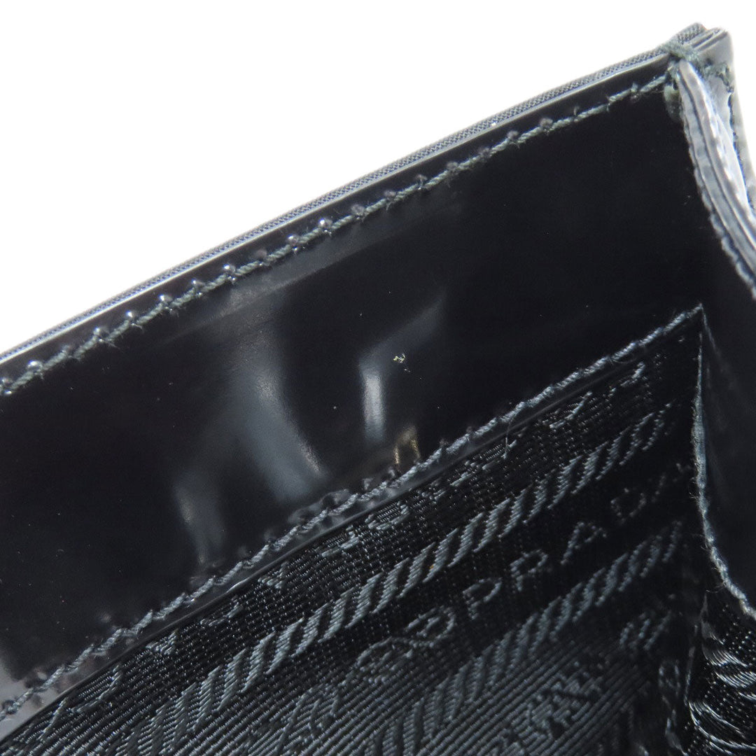 PRADA Handbag Nylon black logoMetal Women Used Authentic