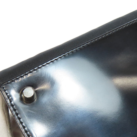 PRADA Handbag Nylon black logoMetal Women Used Authentic