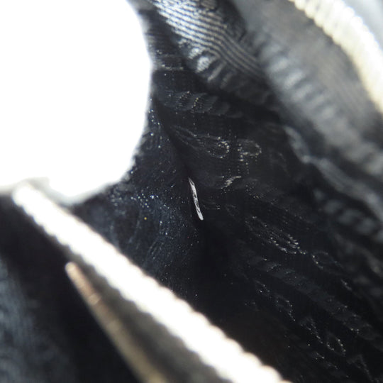 PRADA Handbag Nylon black logoMetal Women Used Authentic