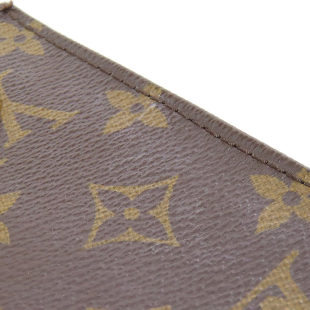 LOUIS VUITTON Handbag M69442 Monogram canvas Brown Petit Sac Plat Women Used Authentic