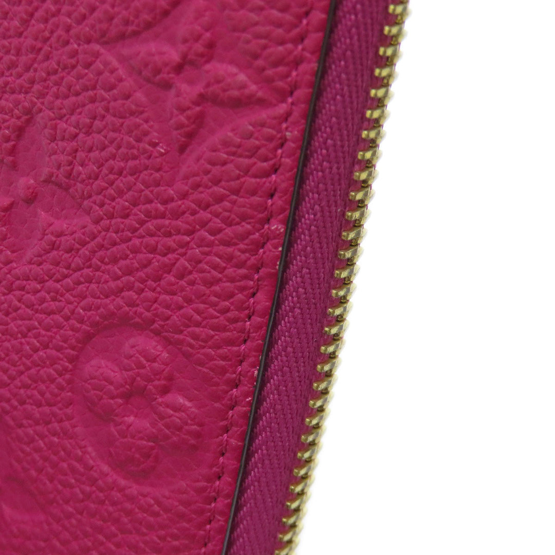 LOUIS VUITTON Long Wallet Purse M61701 Ann Platt purple Portefeuille Clemence Women Used Authentic