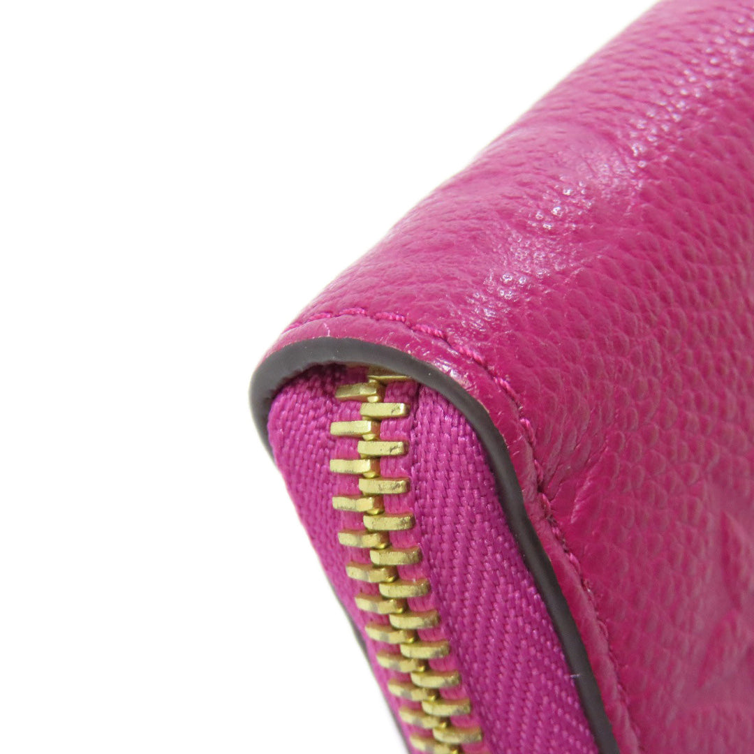 LOUIS VUITTON Long Wallet Purse M61701 Ann Platt purple Portefeuille Clemence Women Used Authentic