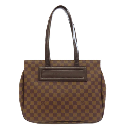 LOUIS VUITTON Tote Bag N51123 Damier canvas Brown Parioli PM Women Used Authentic