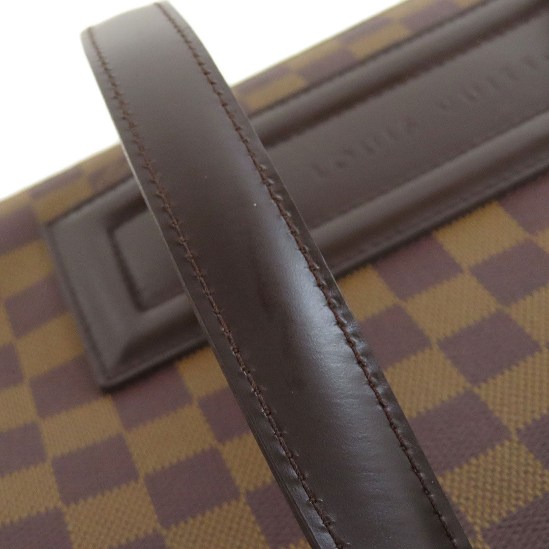 LOUIS VUITTON Tote Bag N51123 Damier canvas Brown Parioli PM Women Used Authentic
