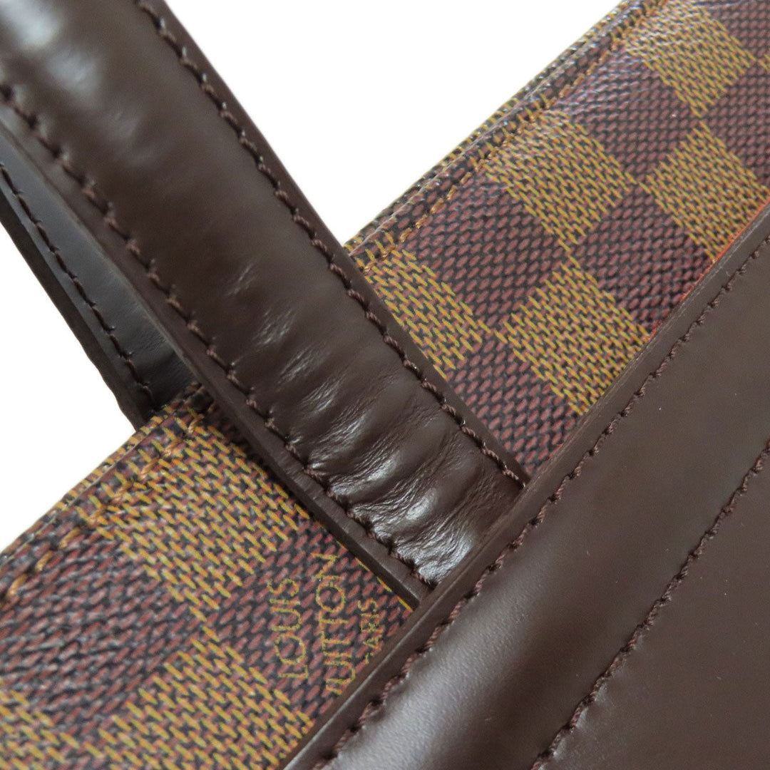LOUIS VUITTON Tote Bag N51123 Damier canvas Brown Parioli PM Women Used Authentic