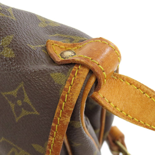 LOUIS VUITTON Shoulder Bag M42256 Monogram canvas Brown Saumur M Women Used Authentic