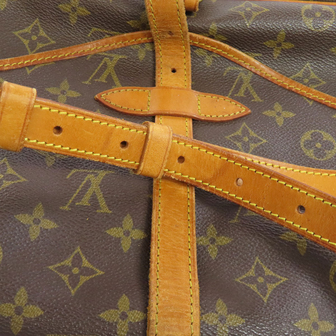 LOUIS VUITTON Shoulder Bag M42256 Monogram canvas Brown Saumur M Women Used Authentic