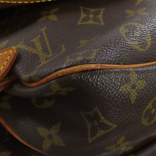 LOUIS VUITTON Shoulder Bag M42256 Monogram canvas Brown Saumur M Women Used Authentic