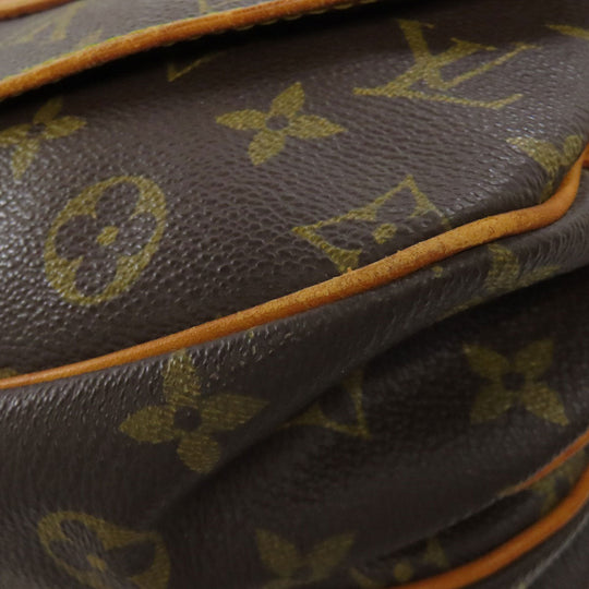 LOUIS VUITTON Shoulder Bag M42256 Monogram canvas Brown Saumur M Women Used Authentic