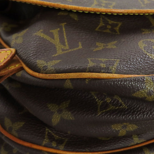 LOUIS VUITTON Shoulder Bag M42256 Monogram canvas Brown Saumur M Women Used Authentic