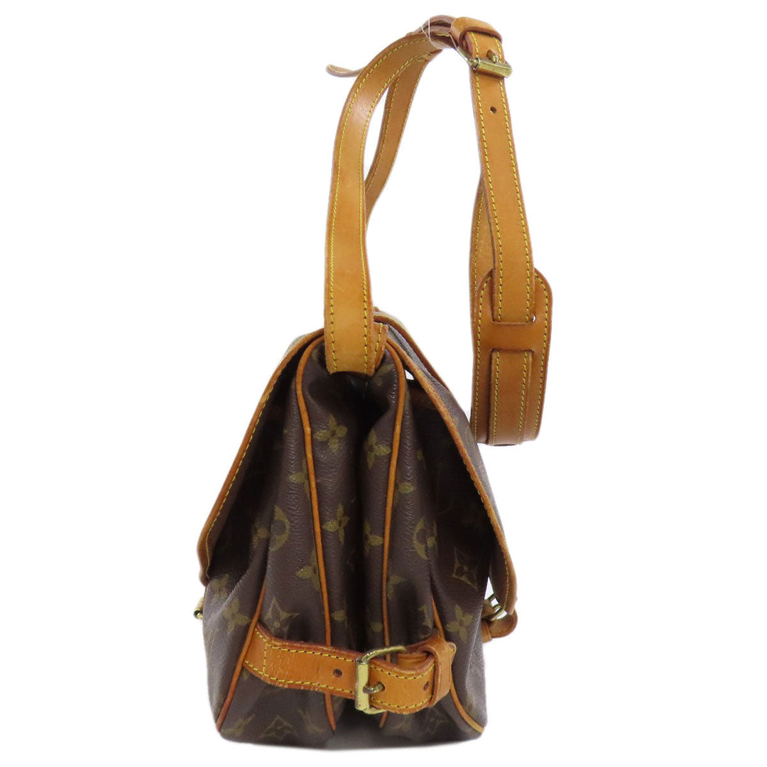 LOUIS VUITTON Shoulder Bag M42256 Monogram canvas Brown Saumur M Women Used Authentic