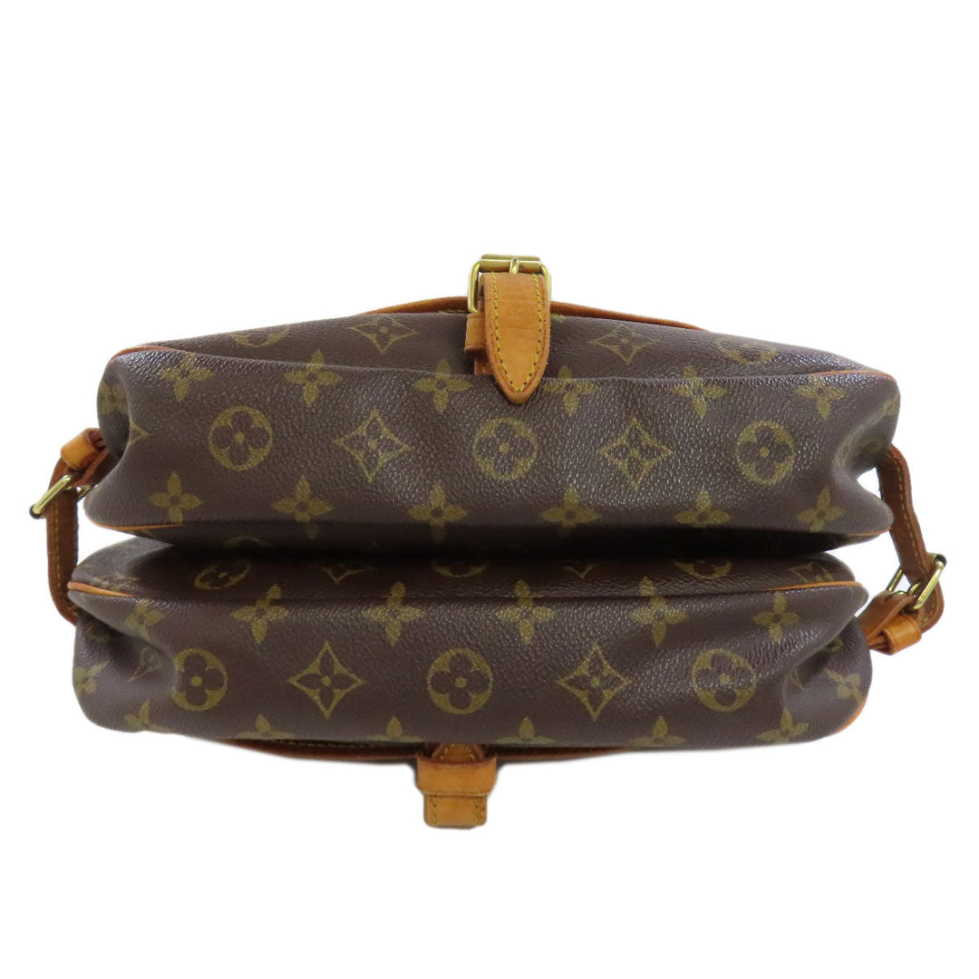 LOUIS VUITTON Shoulder Bag M42256 Monogram canvas Brown Saumur M Women Used Authentic