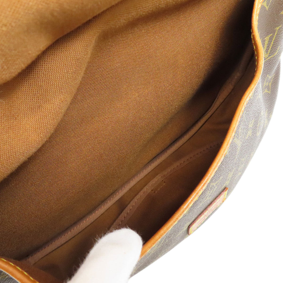 LOUIS VUITTON Shoulder Bag M42256 Monogram canvas Brown Saumur M Women Used Authentic