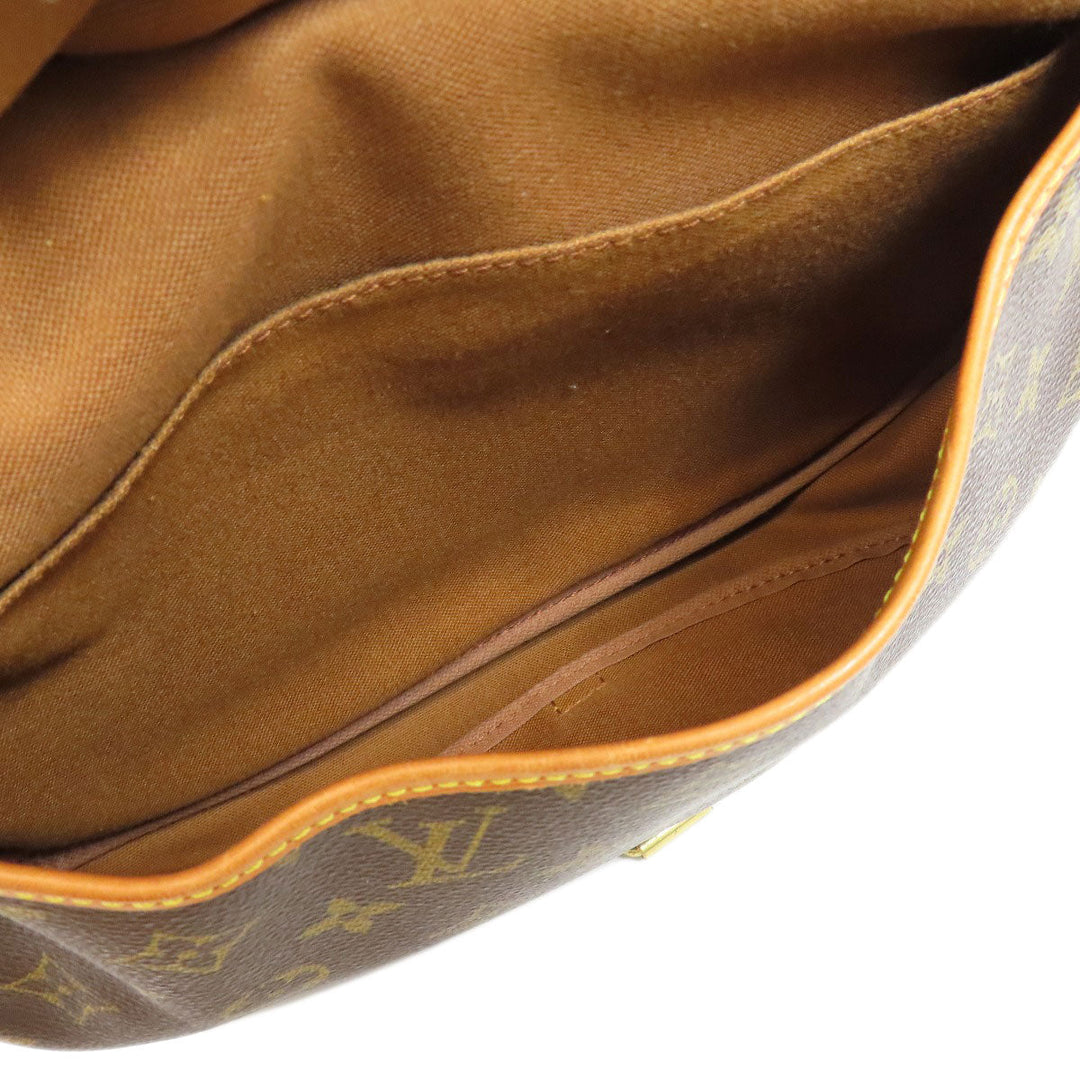 LOUIS VUITTON Shoulder Bag M42256 Monogram canvas Brown Saumur M Women Used Authentic