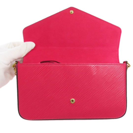 LOUIS VUITTON Shoulder Bag M62614 Epi pink Pochette Felice Women Used Authentic