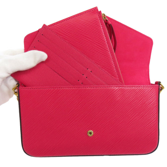 LOUIS VUITTON Shoulder Bag M62614 Epi pink Pochette Felice Women Used Authentic