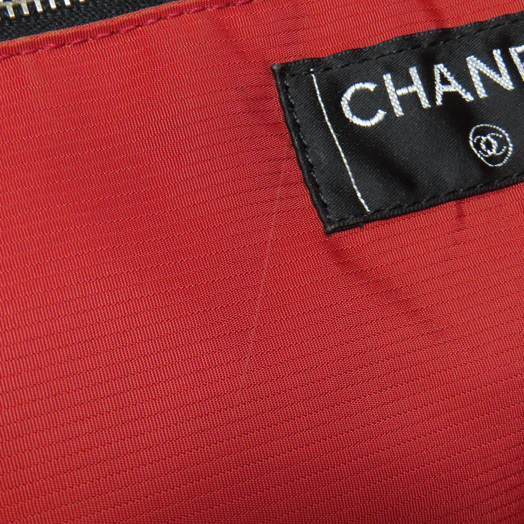 CHANEL Tote Bag Nylon black Travel line MM Women Used Authentic