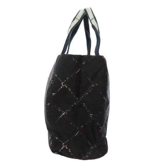 CHANEL Tote Bag Nylon black Travel line MM Women Used Authentic
