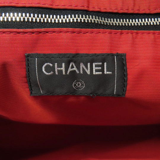 CHANEL Tote Bag Nylon black Travel line MM Women Used Authentic