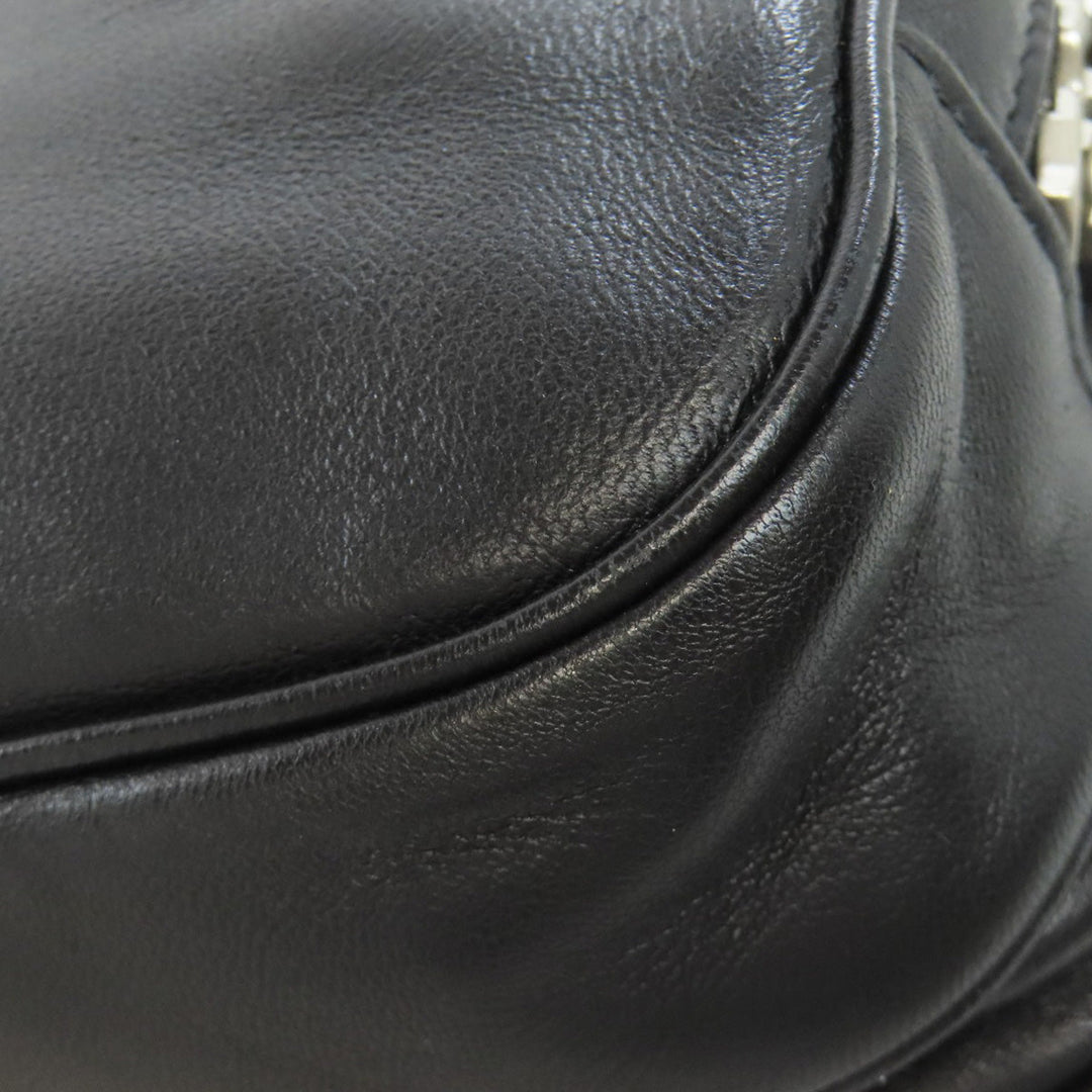 SAINT LAURENT Shoulder Bag leather Brown Embossing