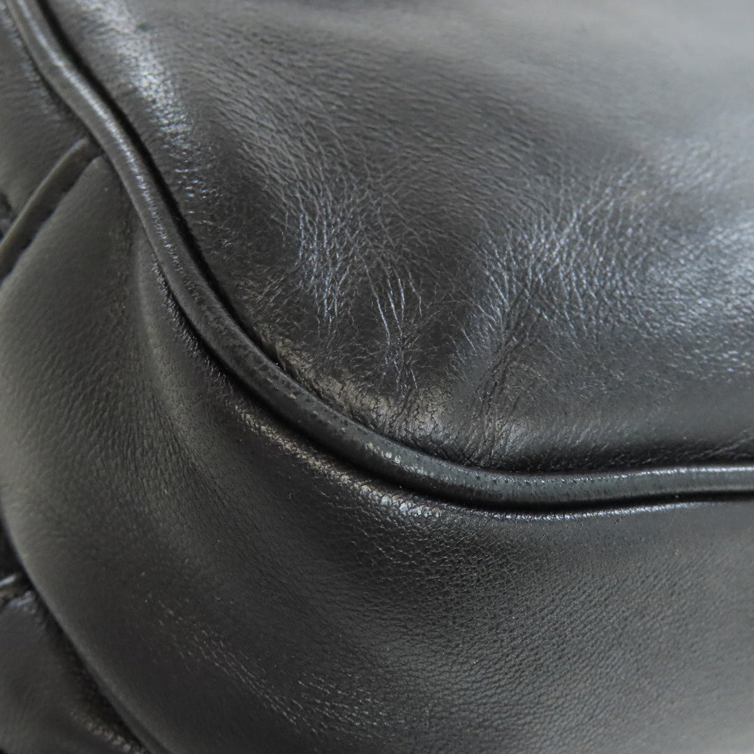 SAINT LAURENT Shoulder Bag leather Brown Embossing