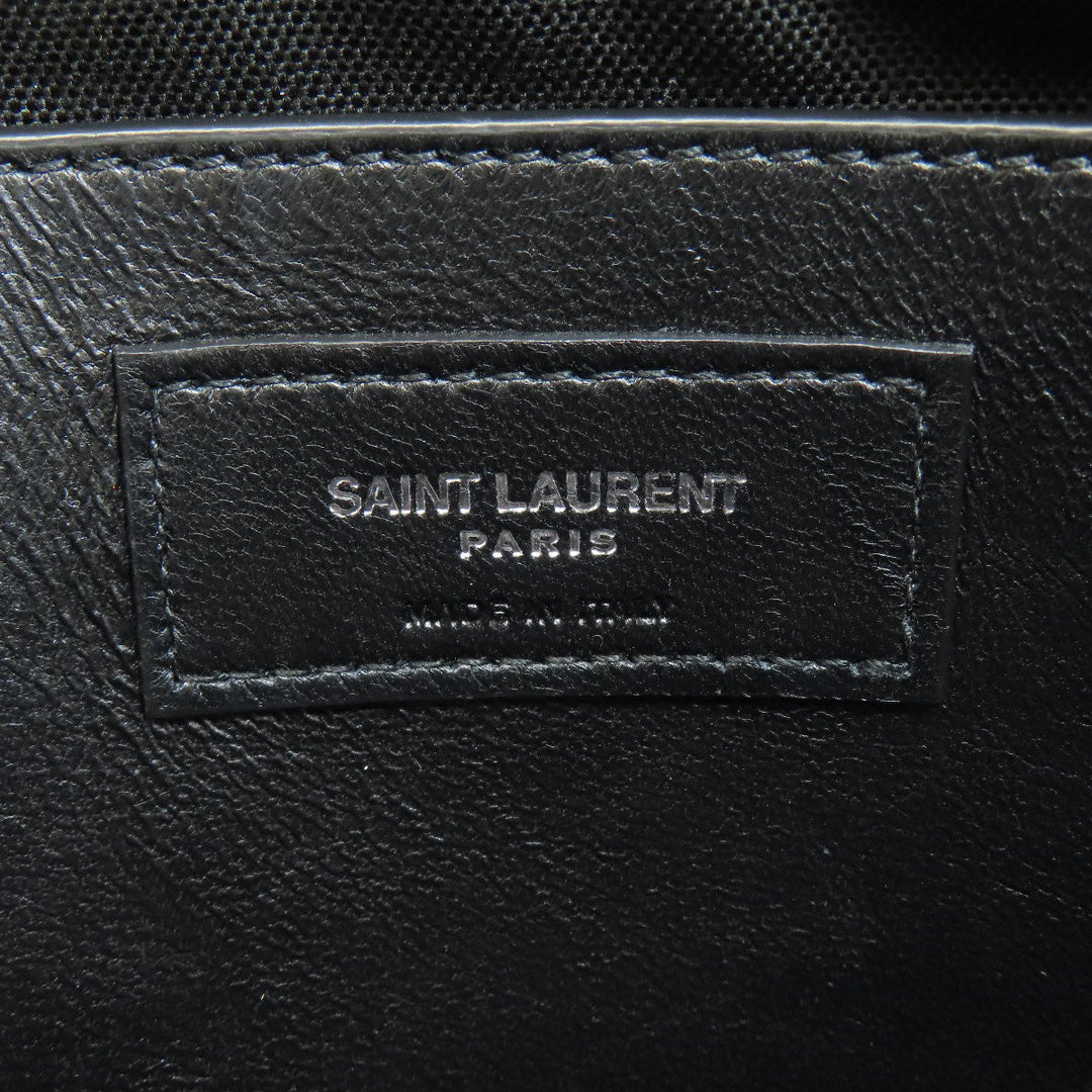SAINT LAURENT Shoulder Bag leather Brown Embossing