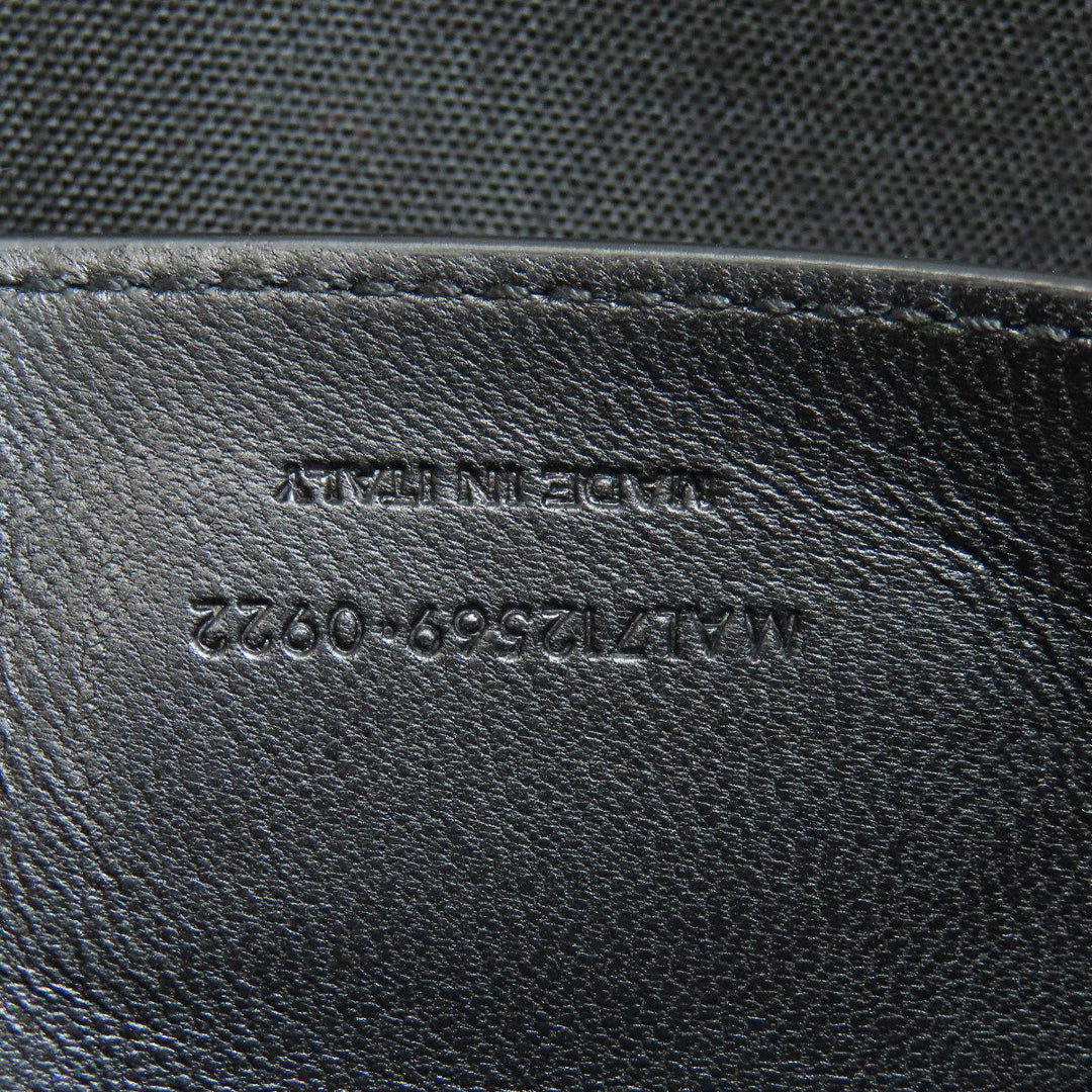 SAINT LAURENT Shoulder Bag leather Brown Embossing
