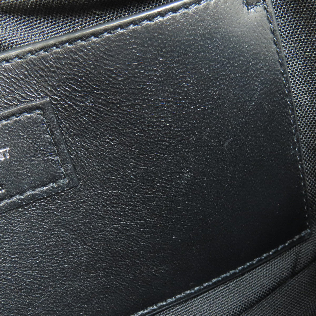 SAINT LAURENT Shoulder Bag leather Brown Embossing