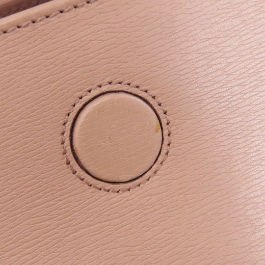 GUCCI Tote Bag 338989 leather pink Bamboo Women Used Authentic