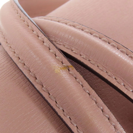GUCCI Tote Bag 338989 leather pink Bamboo Women Used Authentic