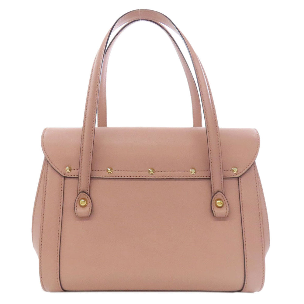 GUCCI Tote Bag 338989 leather pink Bamboo Women Used Authentic