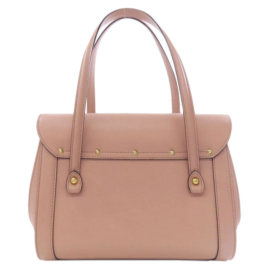 GUCCI Tote Bag 338989 leather pink Bamboo Women Used Authentic