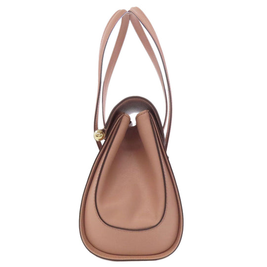 GUCCI Tote Bag 338989 leather pink Bamboo Women Used Authentic