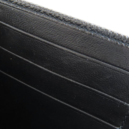 BVLGARI Long Wallet Purse leather black Bulgari Bulgari