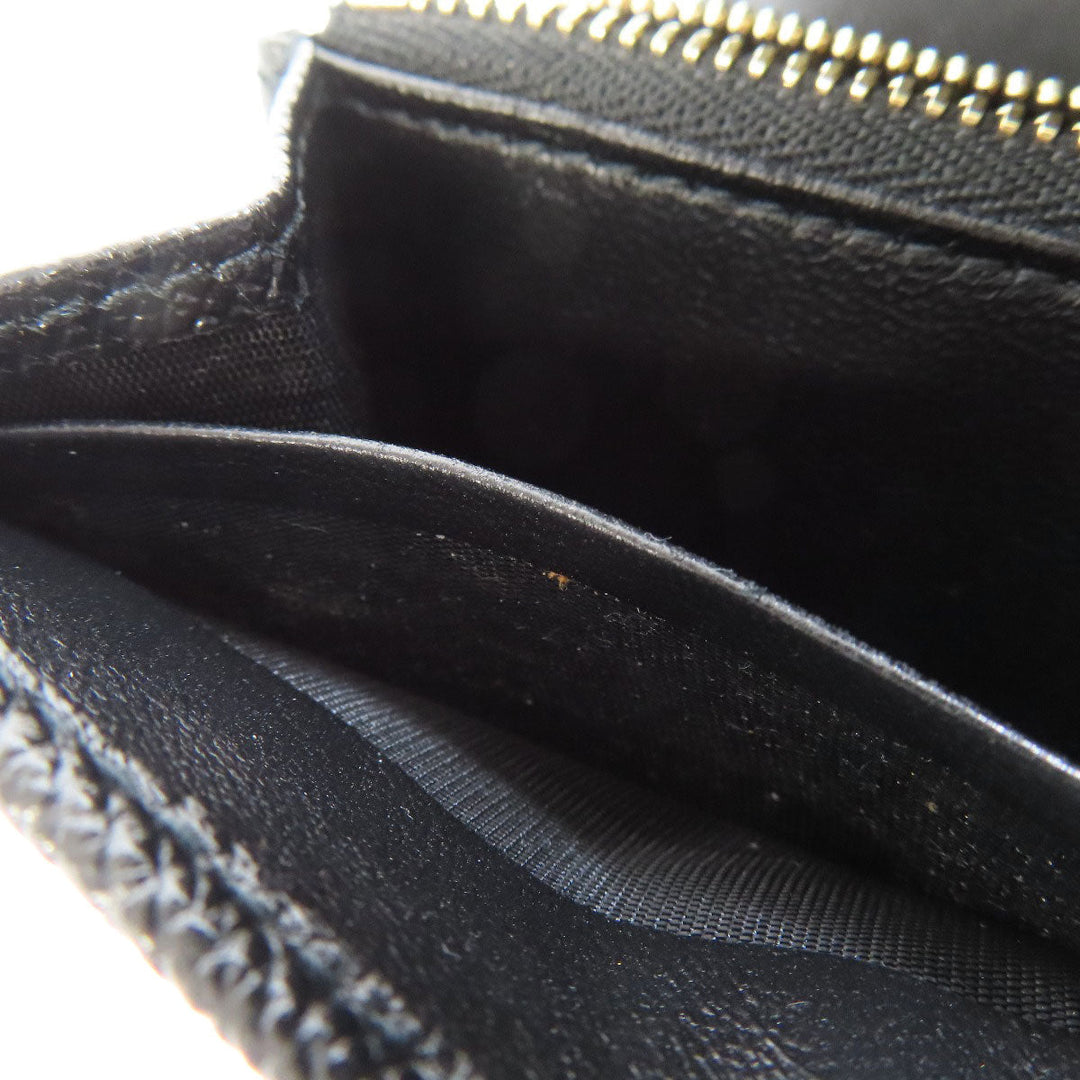 BVLGARI Long Wallet Purse leather black Bulgari Bulgari