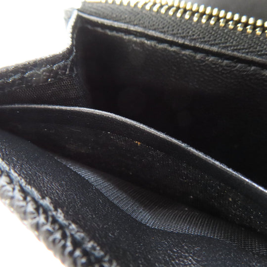 BVLGARI Long Wallet Purse leather black Bulgari Bulgari