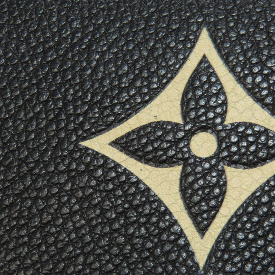 LOUIS VUITTON Long Wallet Purse M80481 Ann Platt black Zippy wallet bicolor Women(Unisex) Used Authentic
