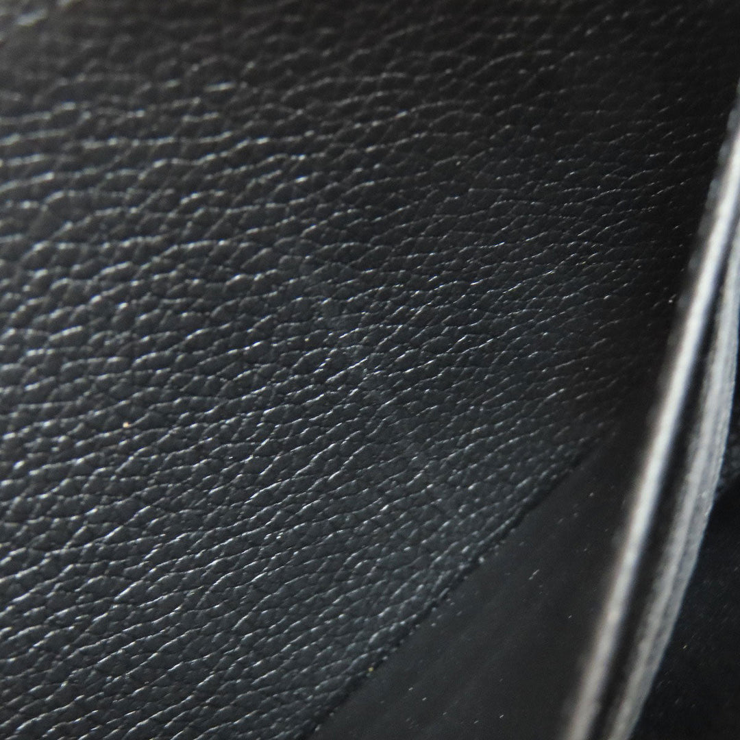 LOUIS VUITTON Long Wallet Purse M80481 Ann Platt black Zippy wallet bicolor Women(Unisex) Used Authentic
